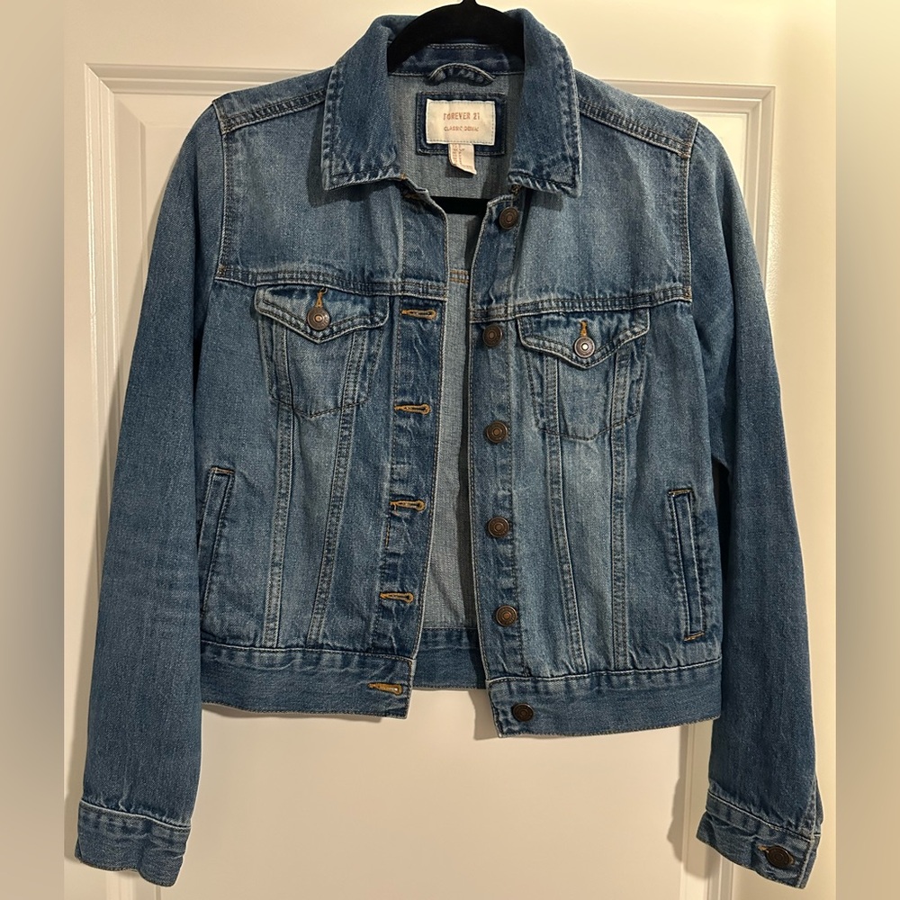 Forever 21 Classic Blue Jean Jacket
